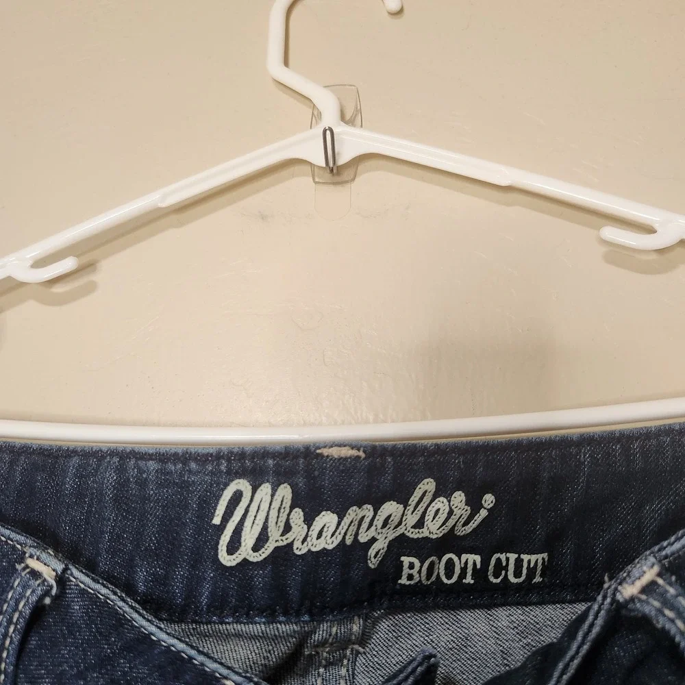 Wrangler Bootcut Jeans Dark‎ Wash Womens Size 11x34